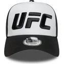 weisse-und-schwarze-a-frame-core-kappe-von-ufc-ultimate-fighting-championship-von-new-era