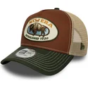 petten-gebogen-meerkleurig-snapback-a-frame-animal-patch-van-new-era