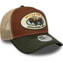 petten-gebogen-meerkleurig-snapback-a-frame-animal-patch-van-new-era