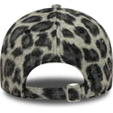 los-angeles-dodgers-mlb-new-era-9forty-cosy-animal-sort-justerbar-kvindekasket-med-buet-skygge