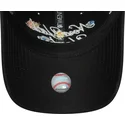 new-era-mlb-new-york-yankees-9forty-floral-script-damen-verstellbare-schwarze-kappe