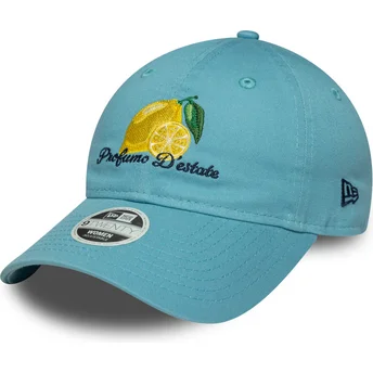Gorra curva azul ajustable para mujer 9TWENTY Phrase Profumo D'estate de New Era