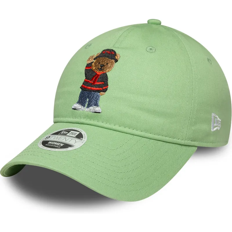petten-gebogen-groen-verstelbaar-9twenty-bear-van-ac-milan-serie-a-van-new-era
