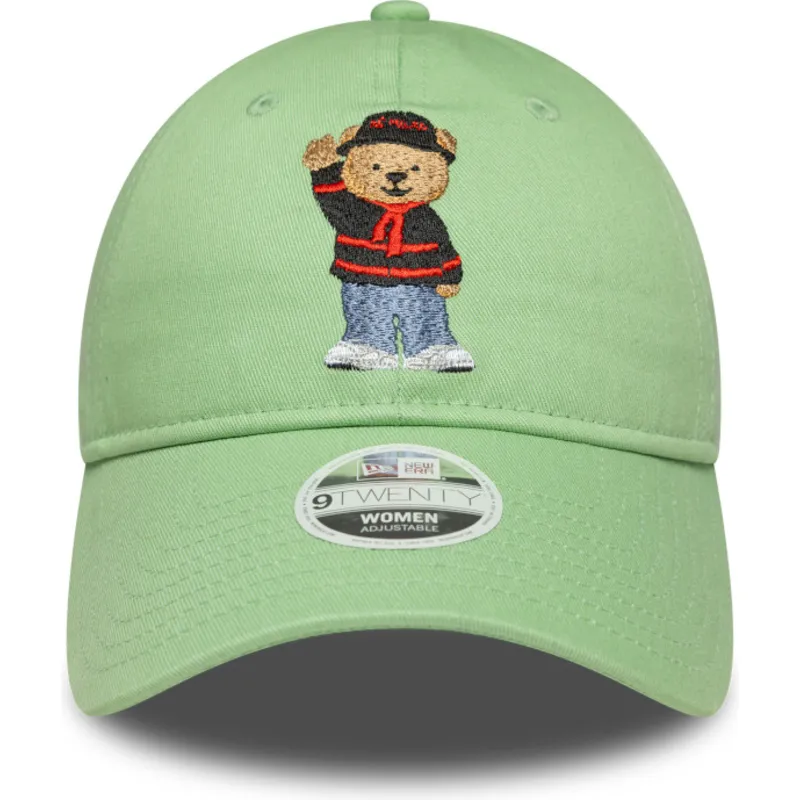 petten-gebogen-groen-verstelbaar-9twenty-bear-van-ac-milan-serie-a-van-new-era