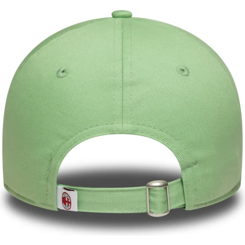 petten-gebogen-groen-verstelbaar-9twenty-bear-van-ac-milan-serie-a-van-new-era