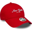 new-era-9twenty-new-york-city-justerbar-orange-buet-kasket-til-kvinder