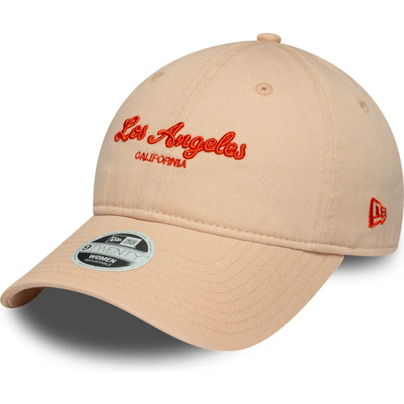 justerbar-lyserod-buet-kasket-til-kvinder-9twenty-city-fra-los-angeles-fra-new-era