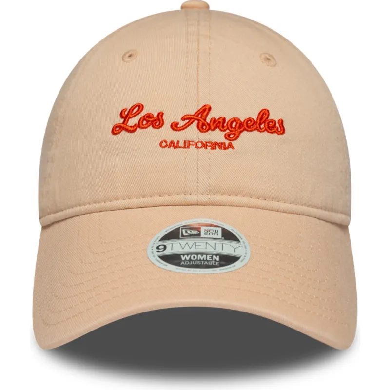 petten-gebogen-roze-verstelbare-band-9twenty-city-van-los-angeles-van-new-era