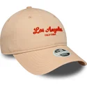 petten-gebogen-roze-verstelbare-band-9twenty-city-van-los-angeles-van-new-era