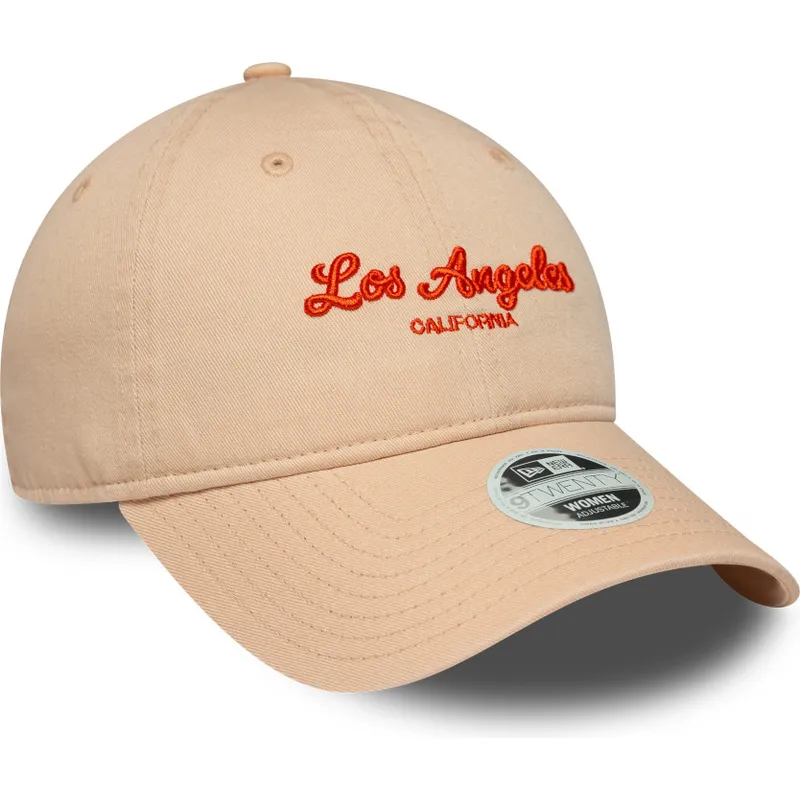 petten-gebogen-roze-verstelbare-band-9twenty-city-van-los-angeles-van-new-era