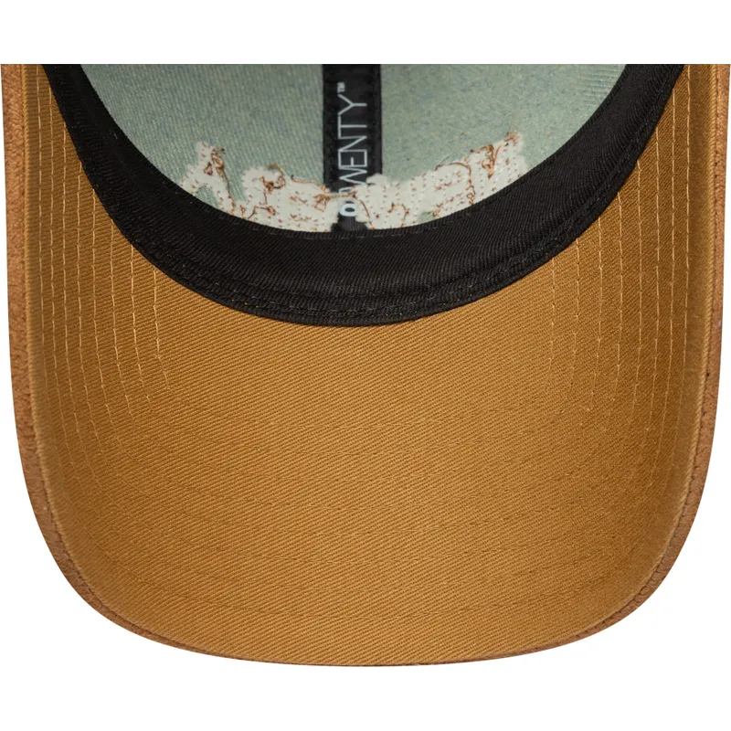 regulowana-niebiesko-brazowa-czapka-z-zakrzywionym-daszkiem-dla-kobiet-9twenty-western-pin-new-era