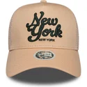 petten-gebogen-roze-snapback-a-frame-city-van-new-york-van-new-era