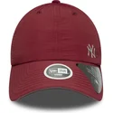 gorra-curva-granate-ajustable-para-mujer-open-back-flawless-de-new-york-yankees-mlb-de-new-era