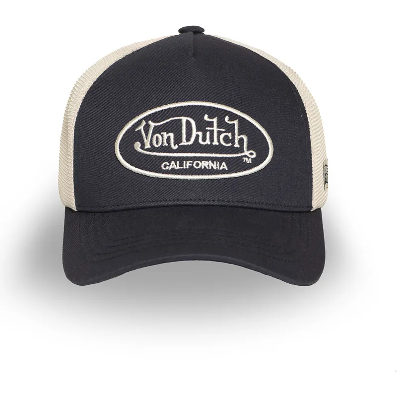 sort-og-beige-justerbar-trucker-kasket-lof-b31-fra-von-dutch