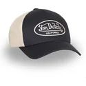 justerbar-svart-och-beige-truckerkeps-lof-b31-fran-von-dutch