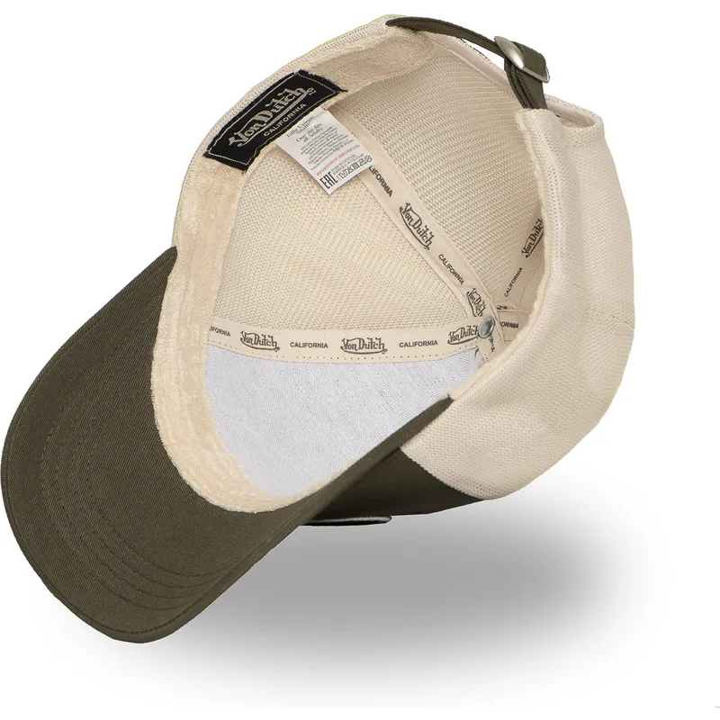 gron-och-beige-justerbar-trucker-keps-lof-b32-fran-von-dutch