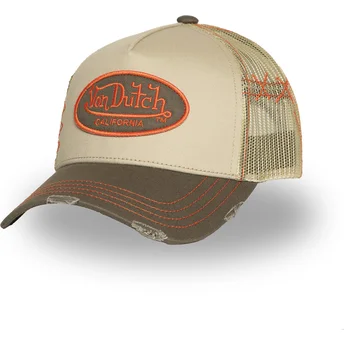Petten gebogen beige snapback USED 06 van Von Dutch