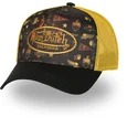 von-dutch-subl07-schwarze-und-gelbe-trucker-kappe