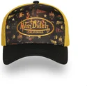 von-dutch-subl07-schwarze-und-gelbe-trucker-kappe