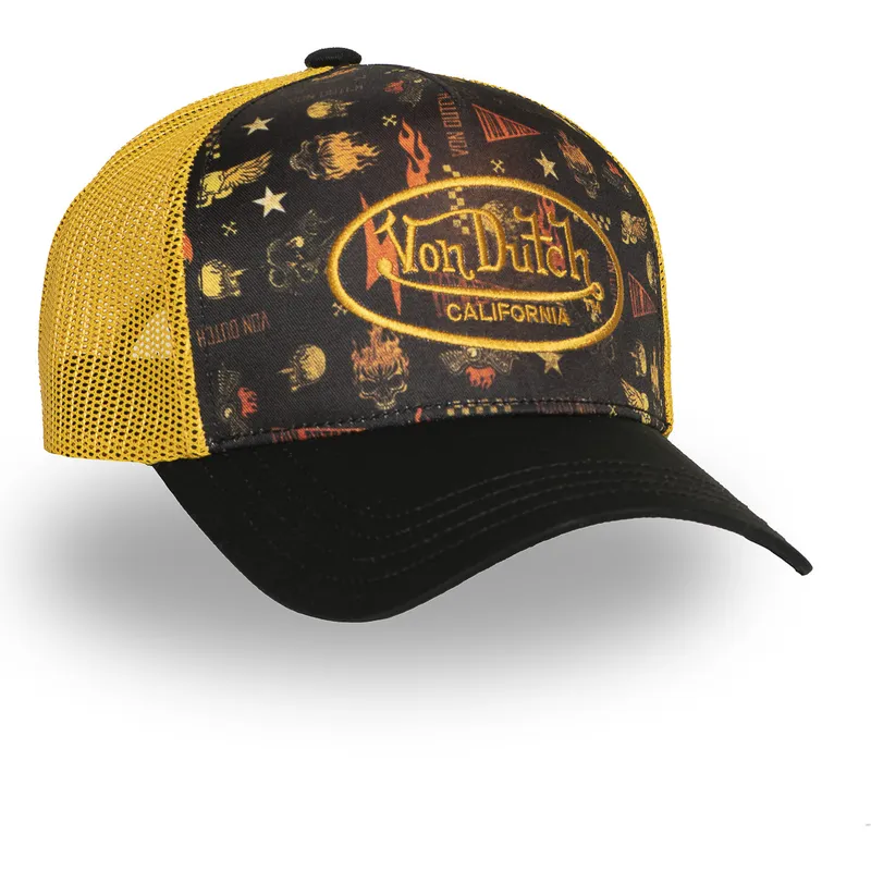 petten-gebogen-zwart-snapback-van-von-dutch