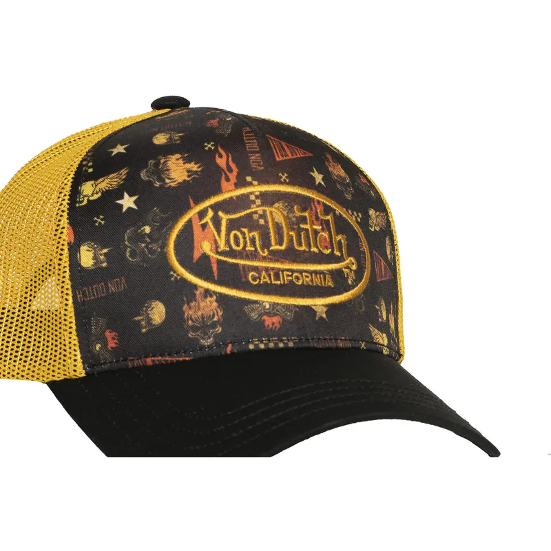 petten-gebogen-zwart-snapback-van-von-dutch