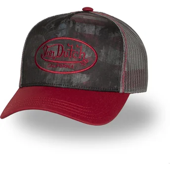 Cappellino trucker grigio e rosso SUBL09 di Von Dutch