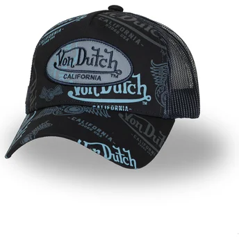 Czapka trucker czarna i niebieska CAFE06 od Von Dutch