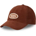 gorra-curva-marron-ajustable-log06-de-von-dutch