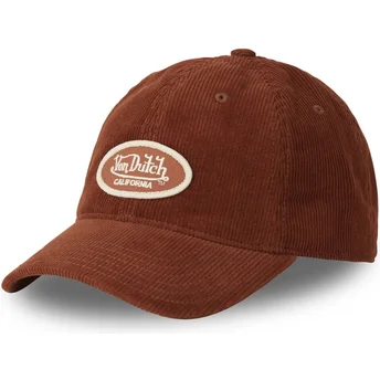 Gorra curva marrón ajustable LOG06 de Von Dutch
