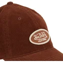 gorra-curva-marron-ajustable-log06-de-von-dutch