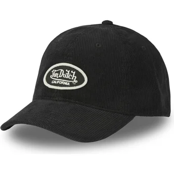 Schwarze verstellbare Curved Cap LOG09 von Von Dutch