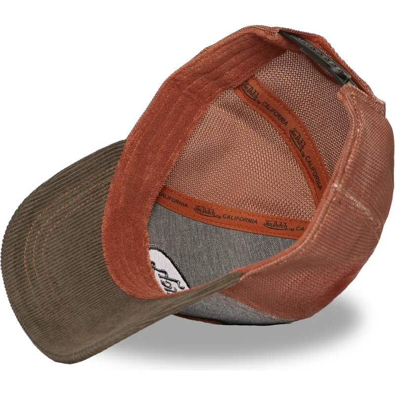 casquette-trucker-grise-et-marron-shield01-von-dutch