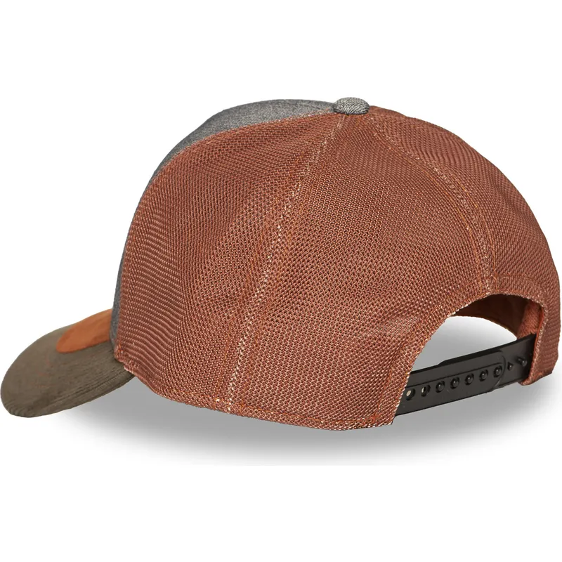 casquette-trucker-grise-et-marron-shield01-von-dutch