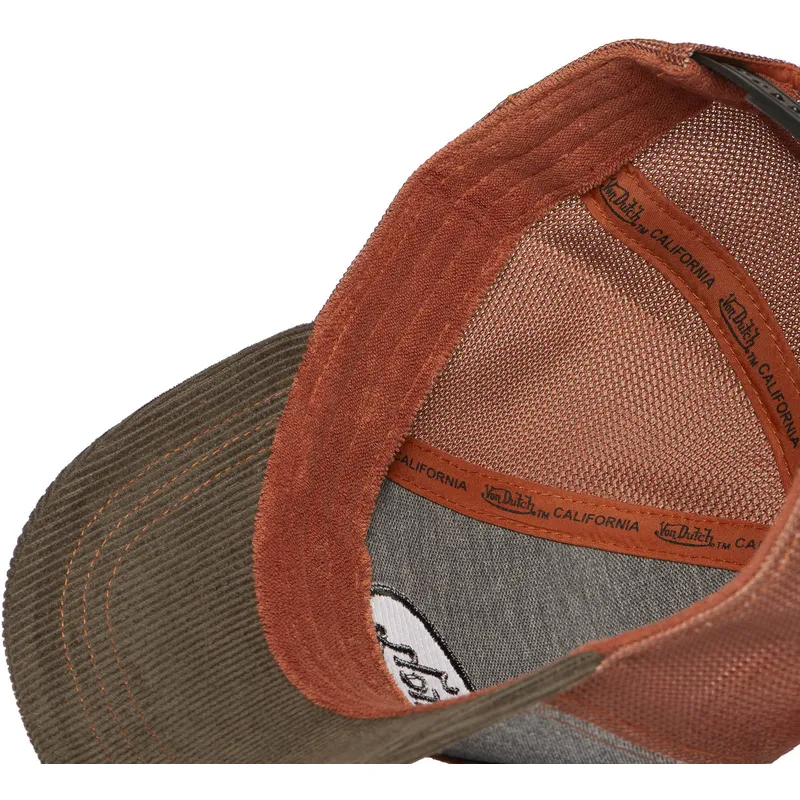 casquette-trucker-grise-et-marron-shield01-von-dutch