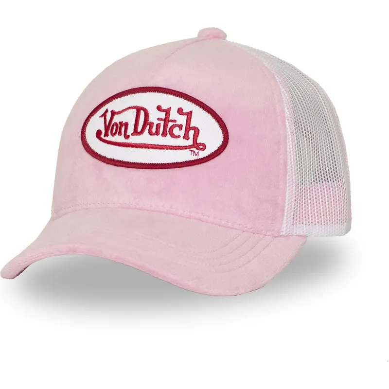 petten-gebogen-roze-snapback-van-von-dutch
