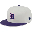 beige-og-violet-justerbar-59fifty-clr-dvlp-flad-kasket-fra-detroit-tigers-mlb-af-new-era