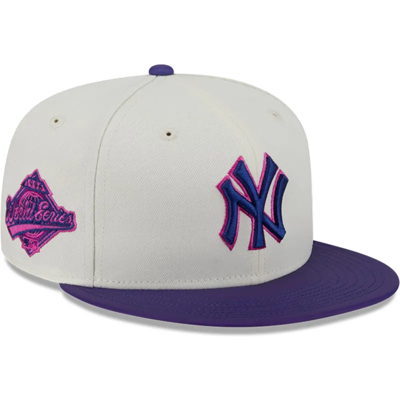 beige-och-lila-platt-keps-justerad-59fifty-clr-dvlp-new-york-yankees-mlb-fran-new-era