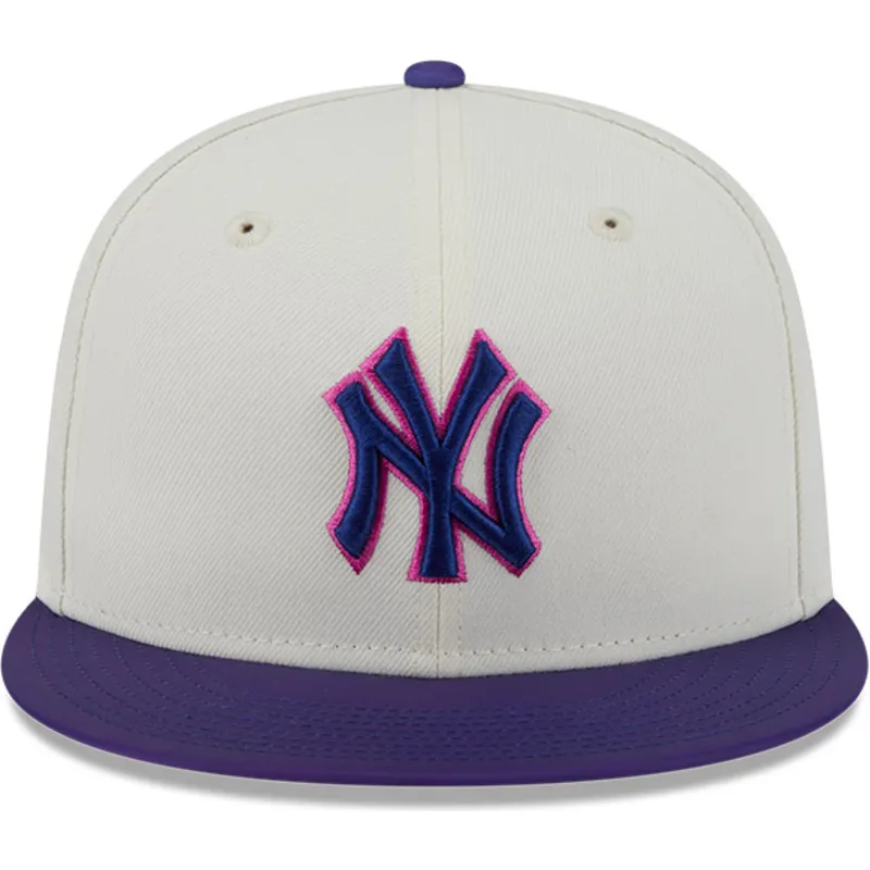 beige-och-lila-platt-keps-justerad-59fifty-clr-dvlp-new-york-yankees-mlb-fran-new-era