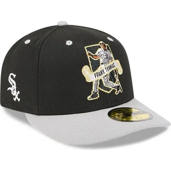 59FIFTY Chicago White Sox MLB Frank Thomas böjd svart och grå passform keps från New Era