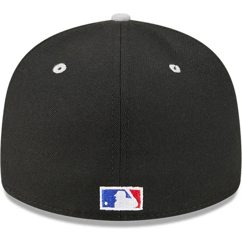 buet-sort-og-gra-justeret-59fifty-player-frank-thomas-kasket-fra-chicago-white-sox-mlb-fra-new-era