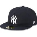 petten-plat-marineblauw-aangepast-59fifty-retro-crown-a-frame-easy-van-new-york-yankees-mlb-van-new-era