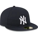 flad-marinebla-kasket-justerbar-59fifty-retro-crown-a-frame-easy-fra-new-york-yankees-mlb-fra-new-era