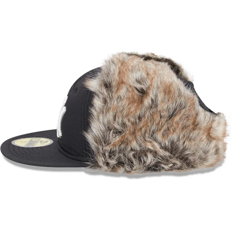 petten-plat-zwart-fitted-59fifty-winter-dog-ear-van-new-york-yankees-mlb-van-new-era