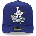 petten-gebogen-blauw-aangepast-59fifty-a-frame-cartoon-van-los-angeles-dodgers-mlb-van-new-era