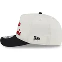 new-era-curved-brim-9fifty-a-frame-chainstitch-chicago-blackhawks-nhl-beige-and-black-snapback-cap