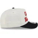 new-era-curved-brim-9fifty-a-frame-chainstitch-chicago-blackhawks-nhl-beige-and-black-snapback-cap