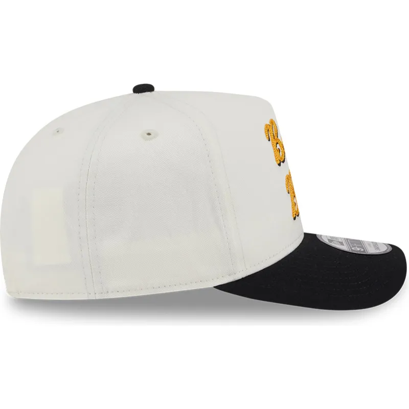 petten-gebogen-beige-snapback-9fifty-a-frame-chainstitch-van-boston-bruins-nhl-van-new-era