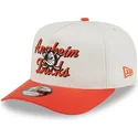 cappellino-snapback-9fifty-a-frame-chainstitch-beige-e-arancione-dei-anaheim-ducks-nhl-di-new-era