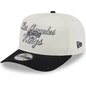 los-angeles-kings-nhl-new-era-9fifty-a-frame-chainstitch-beige-och-svart-snapback-bojd-keps