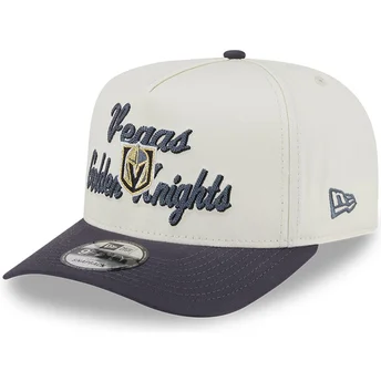 Buet beige og grå snapback-kasket 9FIFTY A Frame Chainstitch fra Vegas Golden Knights NHL fra New Era